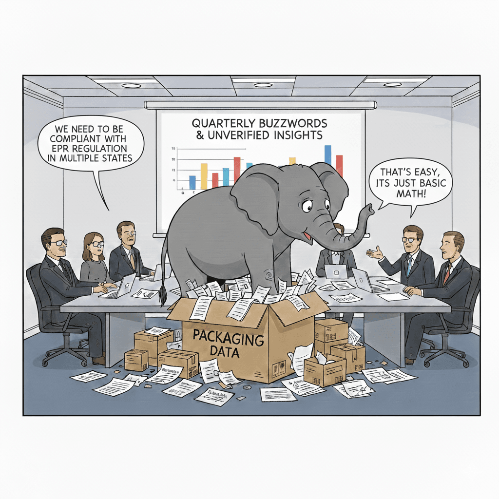 Packaging data quality and EPR compliance costs illustration